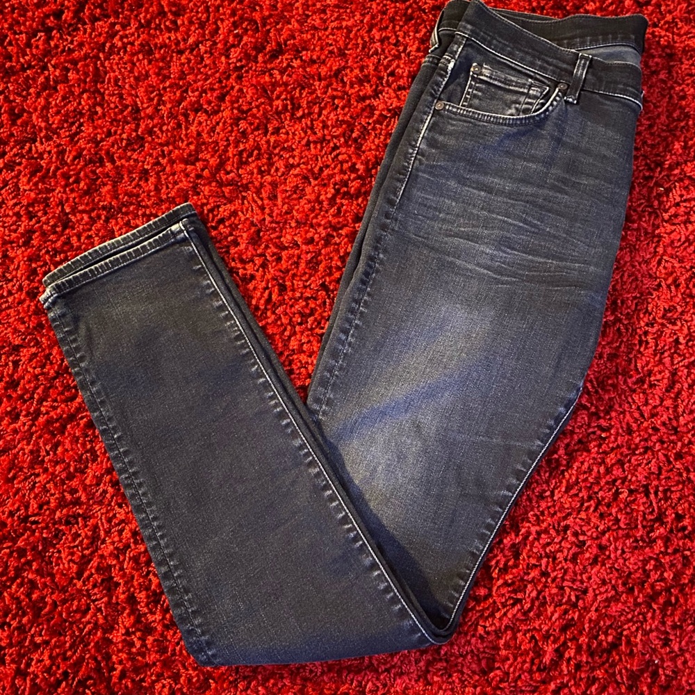 7 for all mankind denim blue jeans